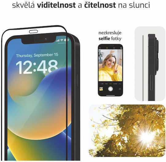 Swissten Raptor Diamond Ultra Clear 3D Tempered Glass Apple iPhone 15 Pro Max 84501808 Black