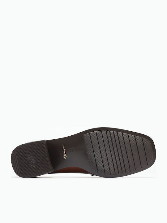 Δερμάτινα Γυναικεία Loafers σε Ταμπά Χρώμα