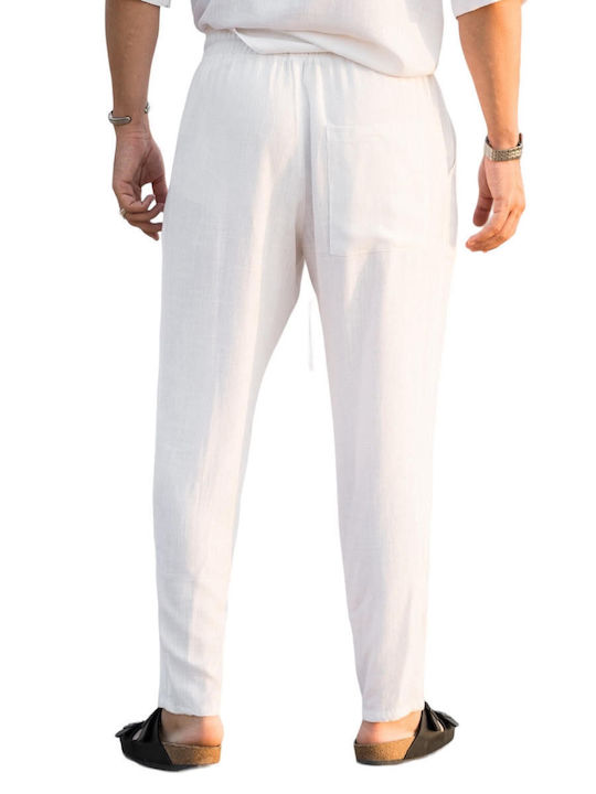 Vittorio Artist Men's Trousers White