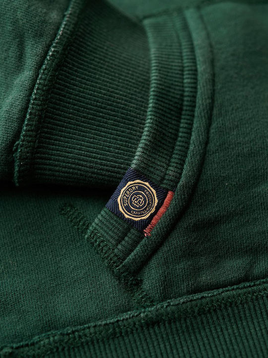 Kurzgeschnitten Damen Sweatshirtjacke Grün