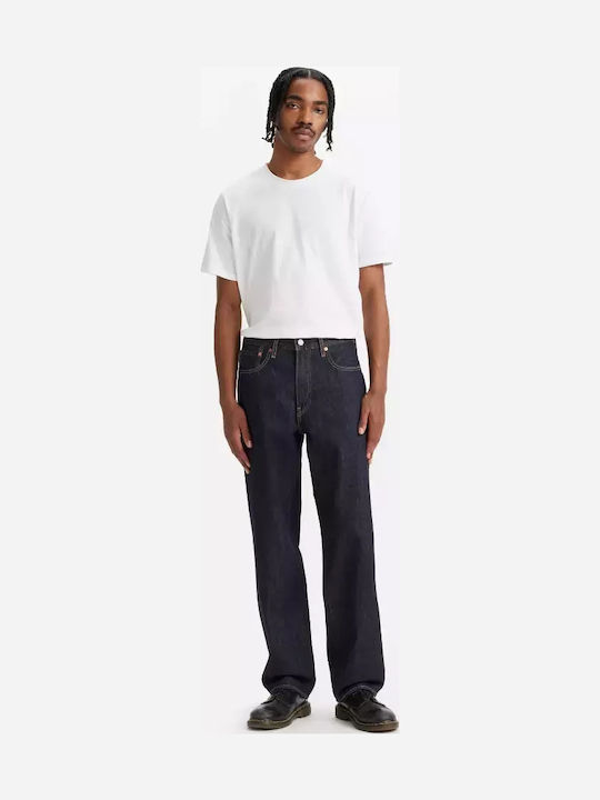 Stay Men's Jeans Pants with Loose Straight Fit Unwashed Denim