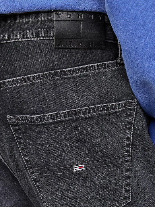 Men's Jeans Pants with Regular Tapered Fit Black