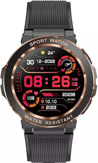 Nubi Mk60 Women's Smartwatch Bluetooth Talk Steps Heart Rate Calories Blood Pressure Remote Camera Chronograph Calorie Consumption Black