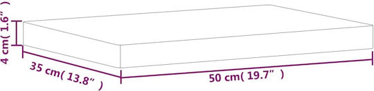 vidaXL Επιφάνεια Κοπής Ξύλινη Καφέ 50x35cm