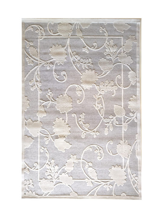 Klonaras Muse 59004 Rug Rectangular Silver Cream