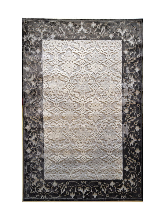 Klonaras Muse 2060 Rug Rectangular Silver Black