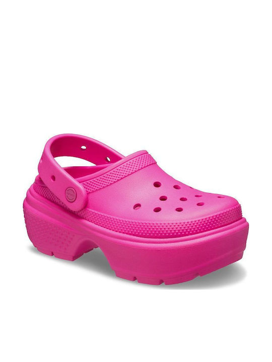Crocs Stomp Γυναικεία Σαμπό Φούξια 209347-6TW
