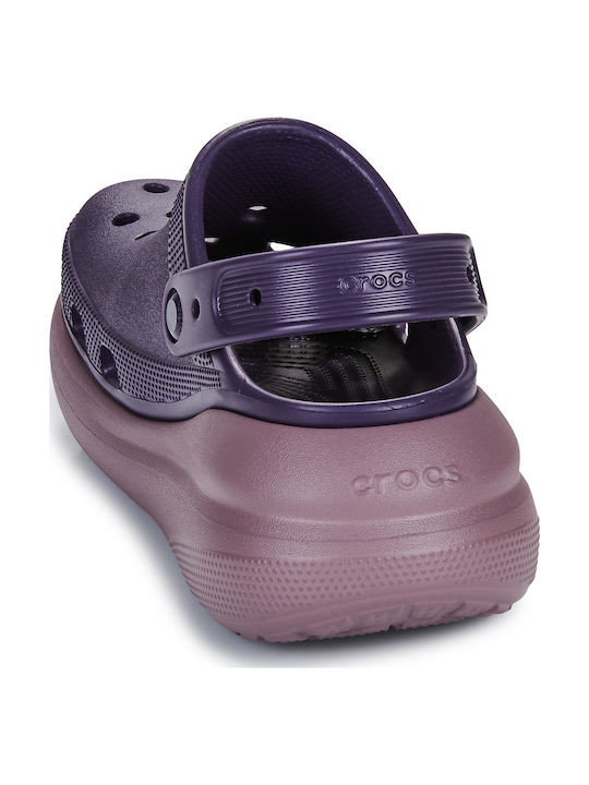 Crocs Classic Crush Γυναικεία Σαμπό Μωβ