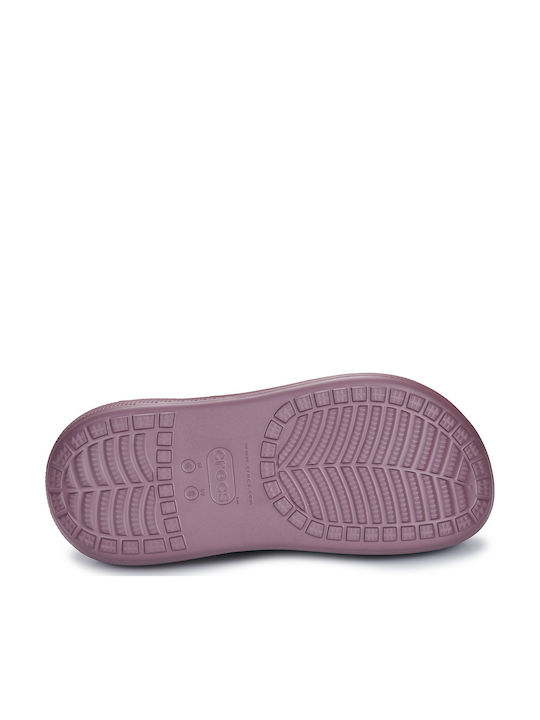 Crocs Classic Crush Γυναικεία Σαμπό Μωβ