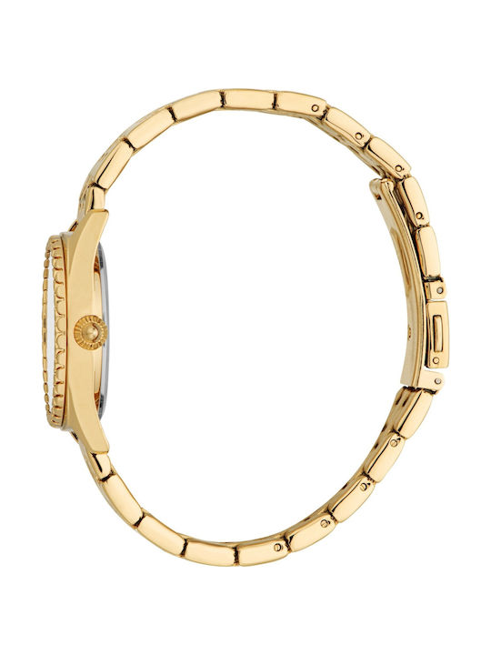 Just Cavalli Animalier Uhr mit Gold Metallarmband