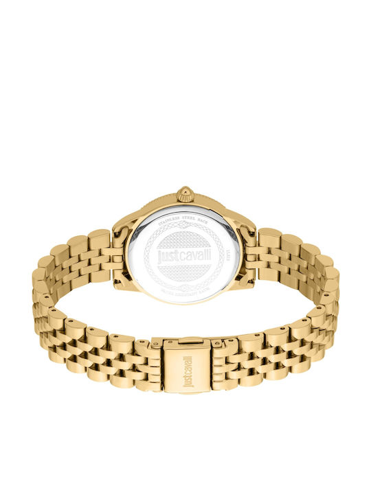 Just Cavalli Valentine's Women's Watch with Gold Metal Bracelet