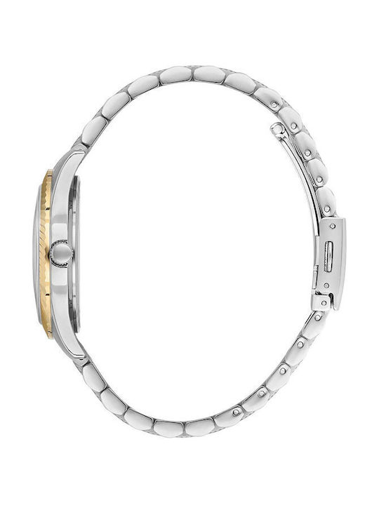 Beverly Hills Polo Club Diamonds Watch with Gold Metal Bracelet