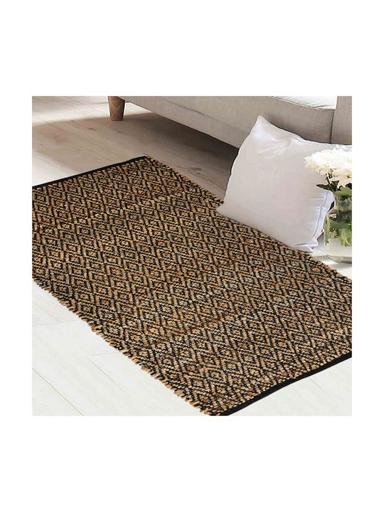 Melinen Rug Rectangular Black