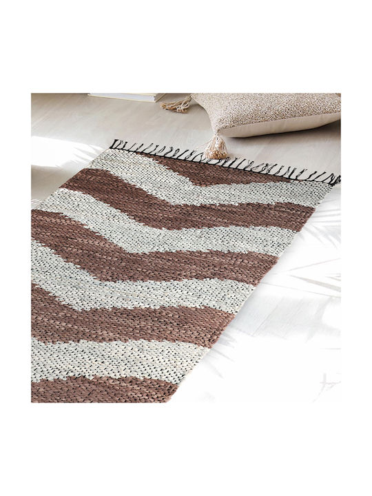 Melinen Rug Rectangular Brown