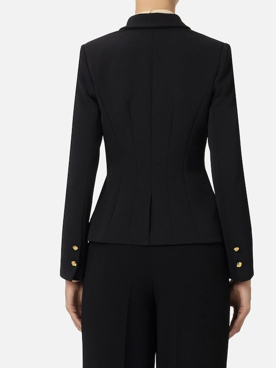 Elisabetta Franchi Women's Crepe Blazer Black