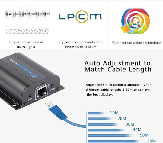 PremiumCord Extender HDMI Cat5e/Cat6