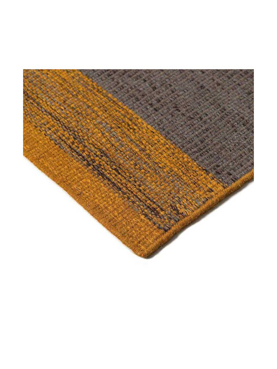 Tapicap Nexus Brown-orange Handgefertigt Teppich Wolle Braun