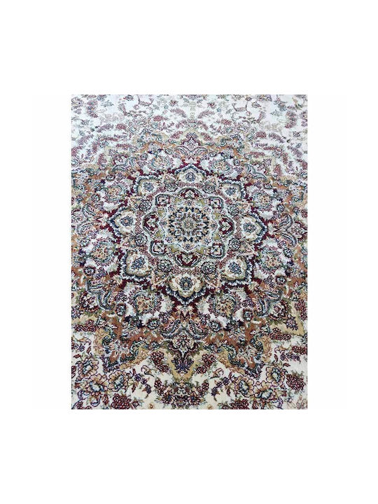 Royal X Χαλί Ορθογώνιο Μεταξένιο Cream-blue 240x300cm