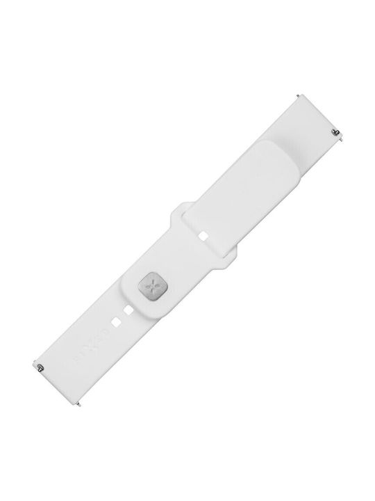 Set Fixed Silicone Sporty Silicone Straps Quick Release 22 Mm Smartwatch White