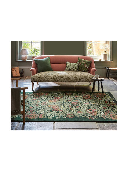 Morris & Co Rug Rectangular Tump Green