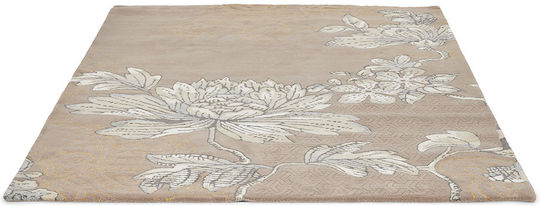 Wedgwood Fabled Floral Grey Handgefertigt Teppich Rechteckig Wolle Grey BC291519