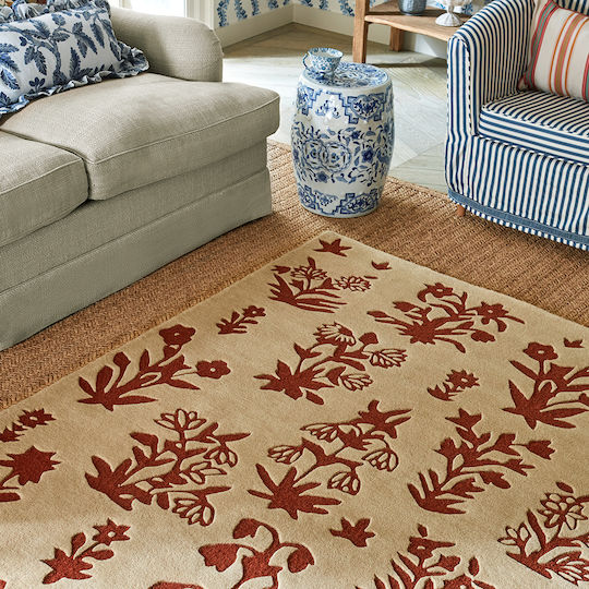 Sanderson Woodland Glade 146801 Covor Rectangular Roșcat maro