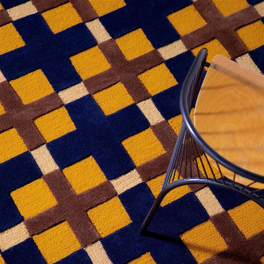 Brink & Campman Decor Milano Covor Rectangular Din lână Golden Ochre Blue