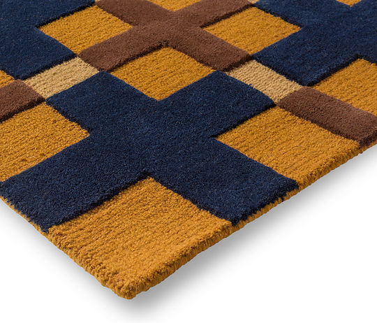 Brink & Campman Decor Milano Covor Rectangular Din lână Golden Ochre Blue