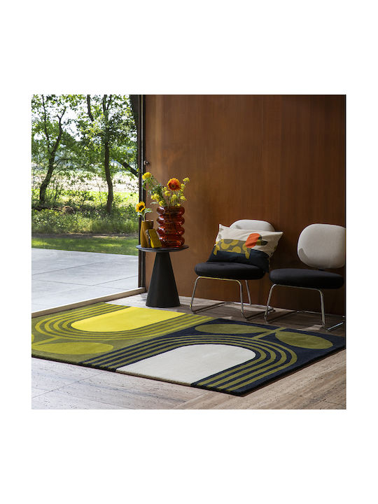 Orla Kiely Striped Tulip Rug Rectangular Seagrass Green