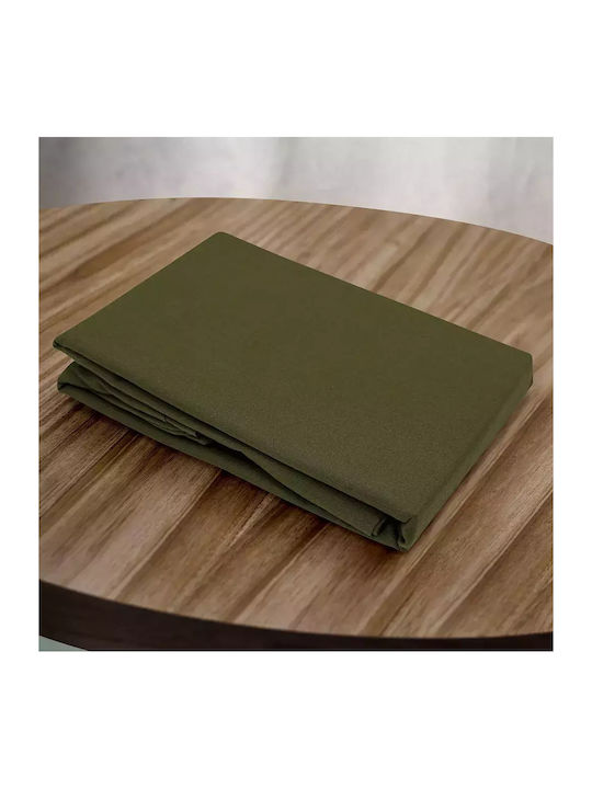 Lino Home Sheet for Single Bed with Elastic 100x200+30cm. Claro Green
