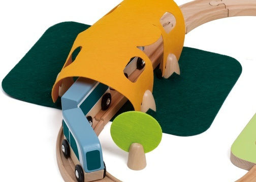 Classic World Little Train Set mit Zug aus Holz für 3+ Jahre alt+ Jahre