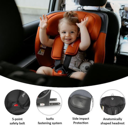 Smart Baby Coccolle Atira Καθισματάκι Αυτοκινήτου με Isofix Diamond Black 0-36 kg