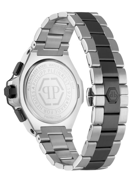 Philipp Plein Uhr Batterie mit Metallarmband Philipp Plein Uhr Batterie mit Metallarmband