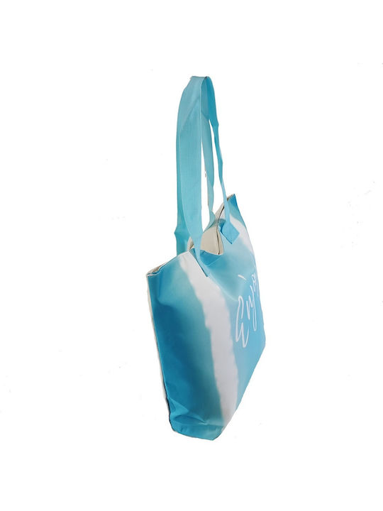 Fabric Beach Bag Light Blue