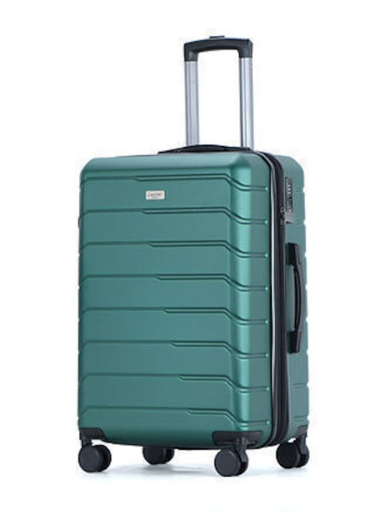 Lavor Cabin Hard Green Suitcase With 4 Wheels Height 55cm