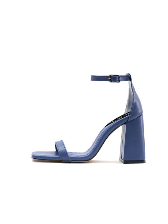 Fashion Attitude Leather Women's Sandals Blue