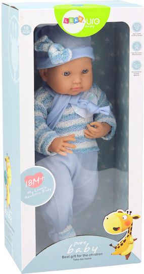 Baby In A Blue Striped Sweater