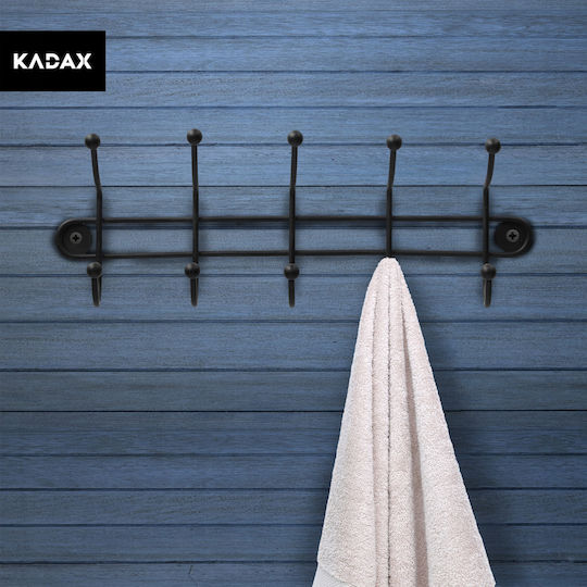 Kadax Wall-Mounted Bathroom Rail Black