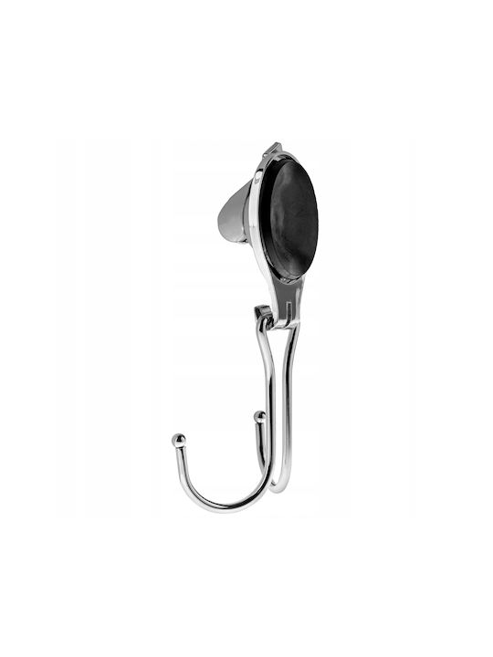 Kadax Double Wall-Mounted Bathroom Hook ​16.5x16.5cm Inox Silver