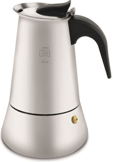 Orion Espressokocher Für Den Herd 6 Tassen Edelstahl Braun
