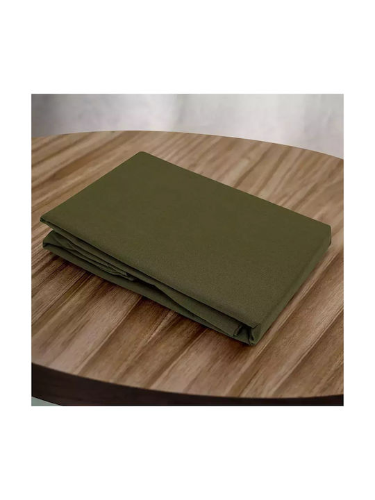 Lino Home Claro Pillowcase Set with Envelope Cover Khaki 50x70cm.