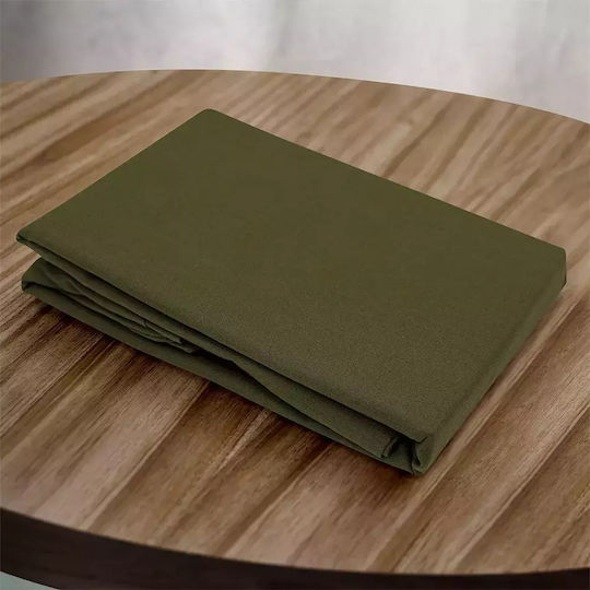 Lino Home Claro Pillowcase Set with Envelope Cover Khaki 50x70cm.