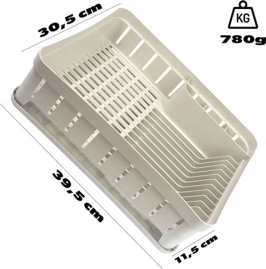Kadax Scurgător De Chiuvetă Din Plastic Alb