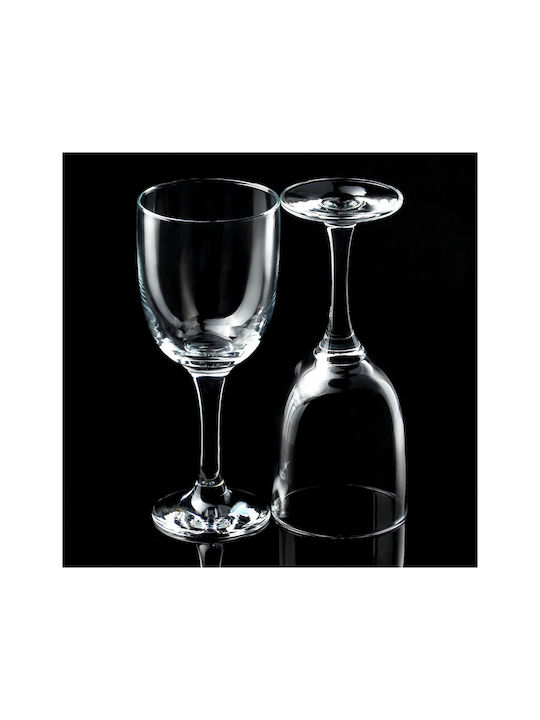 Kadax Set of Glasses for White Wine made of Glass Stemmed 290ml 6pcs