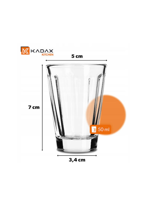 Kadax Schnapsglas aus Glas 50ml