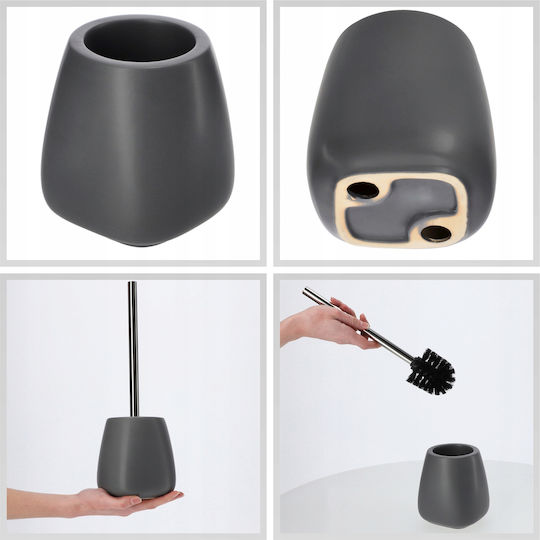 Kadax Keramik Badezimmer Toilettenbürste Gray