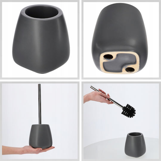 Kadax Ceramic Toilet Brush Gray