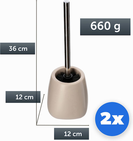 Kadax Ceramică Coș de gunoi pentru baie Bej