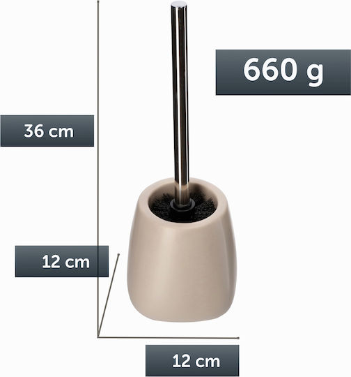 Kadax Ceramic Toilet Brush Beige