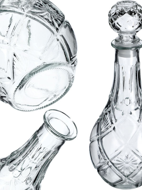 Kadax Crystal Whiskey Decanter 28cm with Stopper 800ml